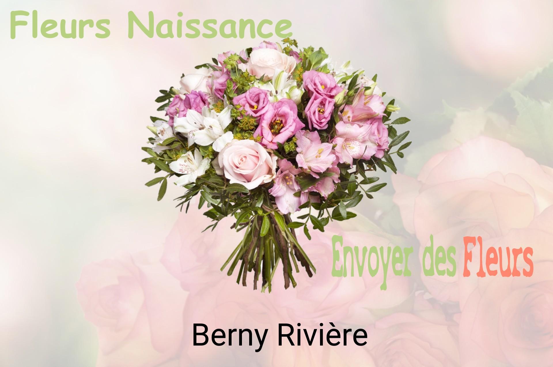 Bouquet de fleurs de naissance livré à Berny-Rivière